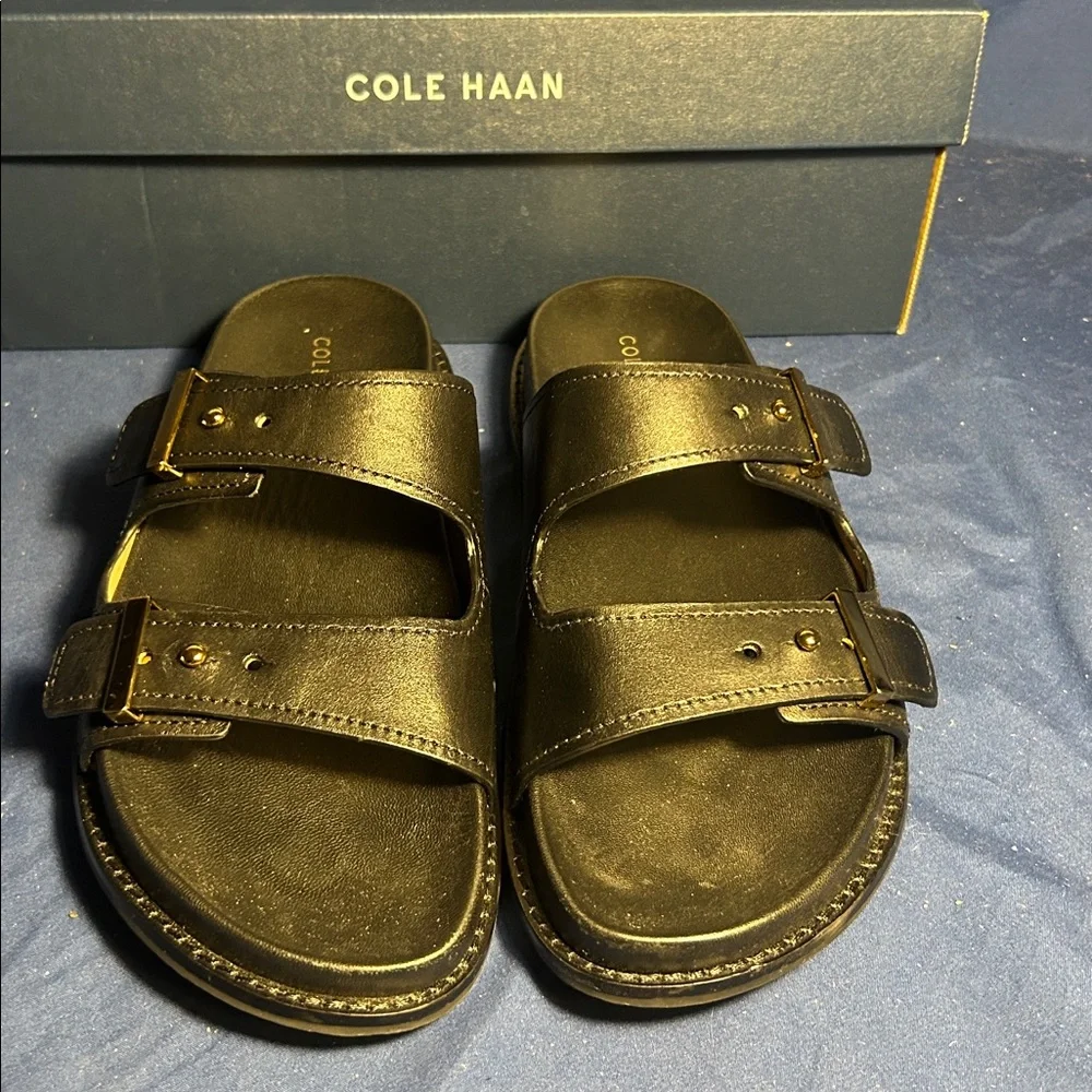COLE HAAN- MARISOL FOOTBED SNDL, Black, 8 women sw - Picture 2 of 5